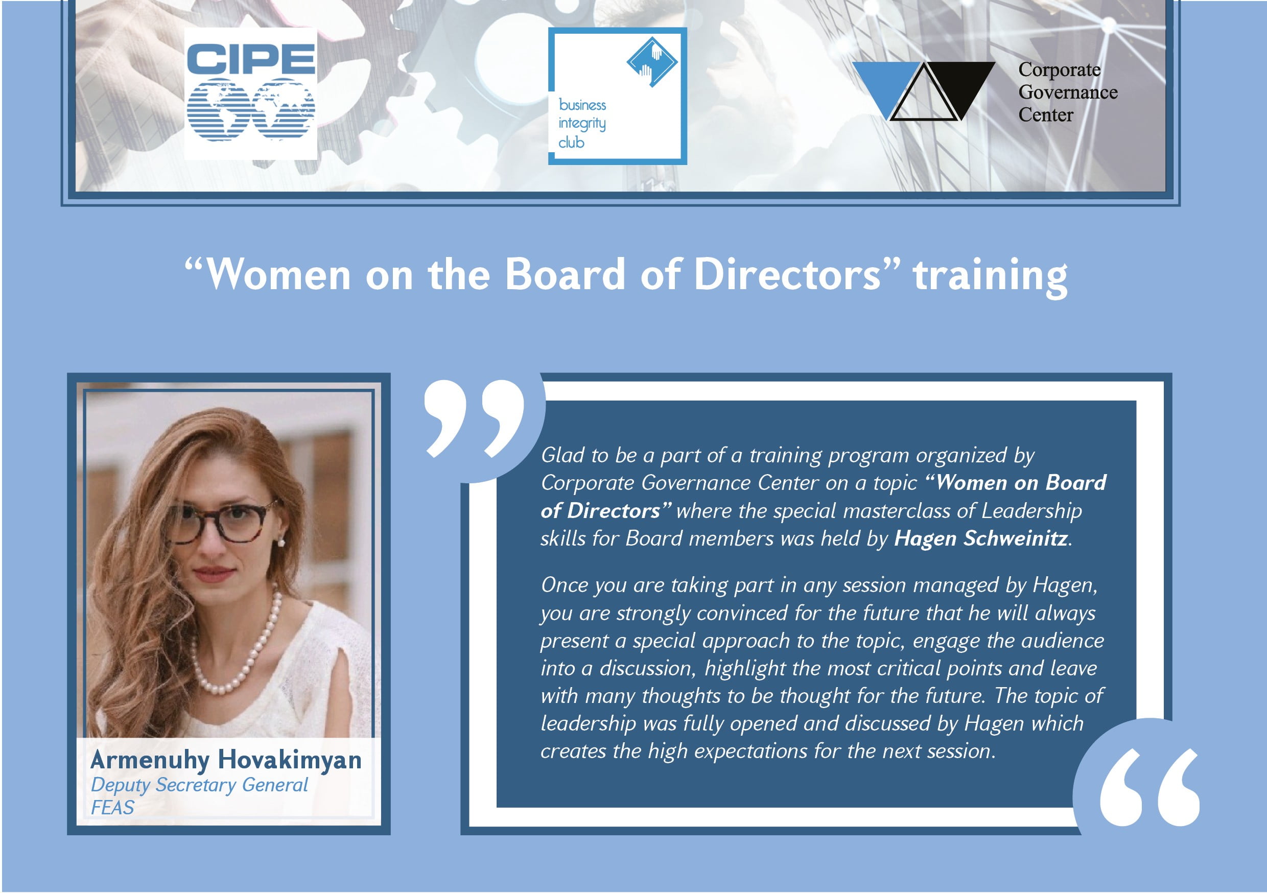 Armenian Women on the Board of Directors Network Armenian Women on the Board of Directors Network